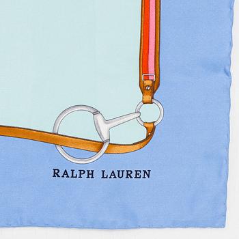 Three silk scarves by Ralph Lauren.