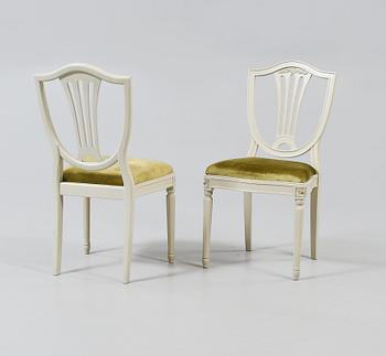 STOLAR, 4 st, gustaviansk stil, 1900-talets andra hälft.