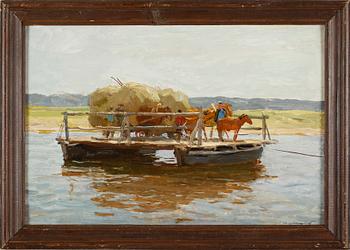 ALEKSEI MIKHAILOVICH GRITSAI, olja på pannå, signerad.