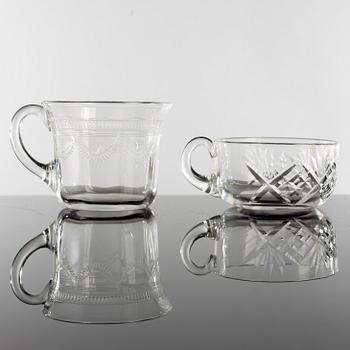 PUNSCHMUGGAR, 19 st. Bl a Kosta, Helga och Pall Mall, omkring 1900.