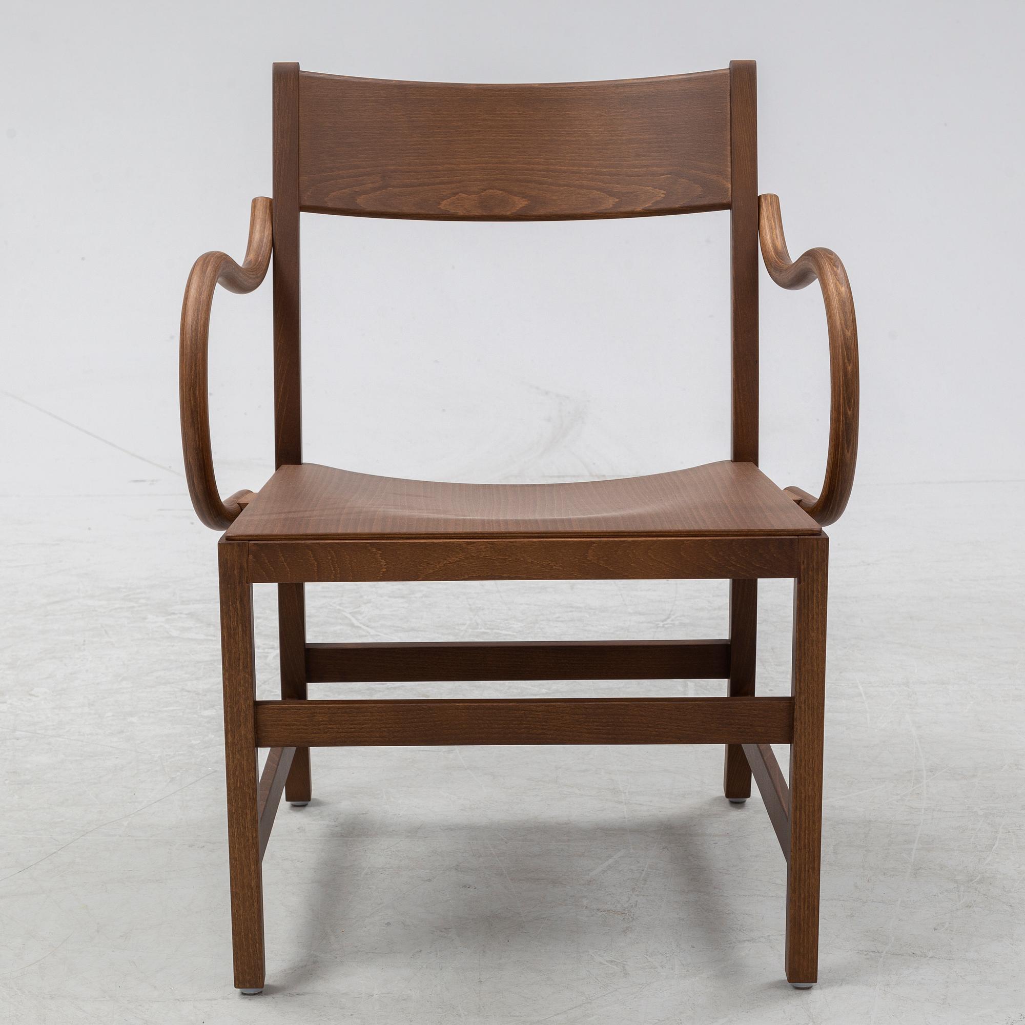 Chris Martin, a stained beech 'Waiter XL Easy chair', Massproductions.
