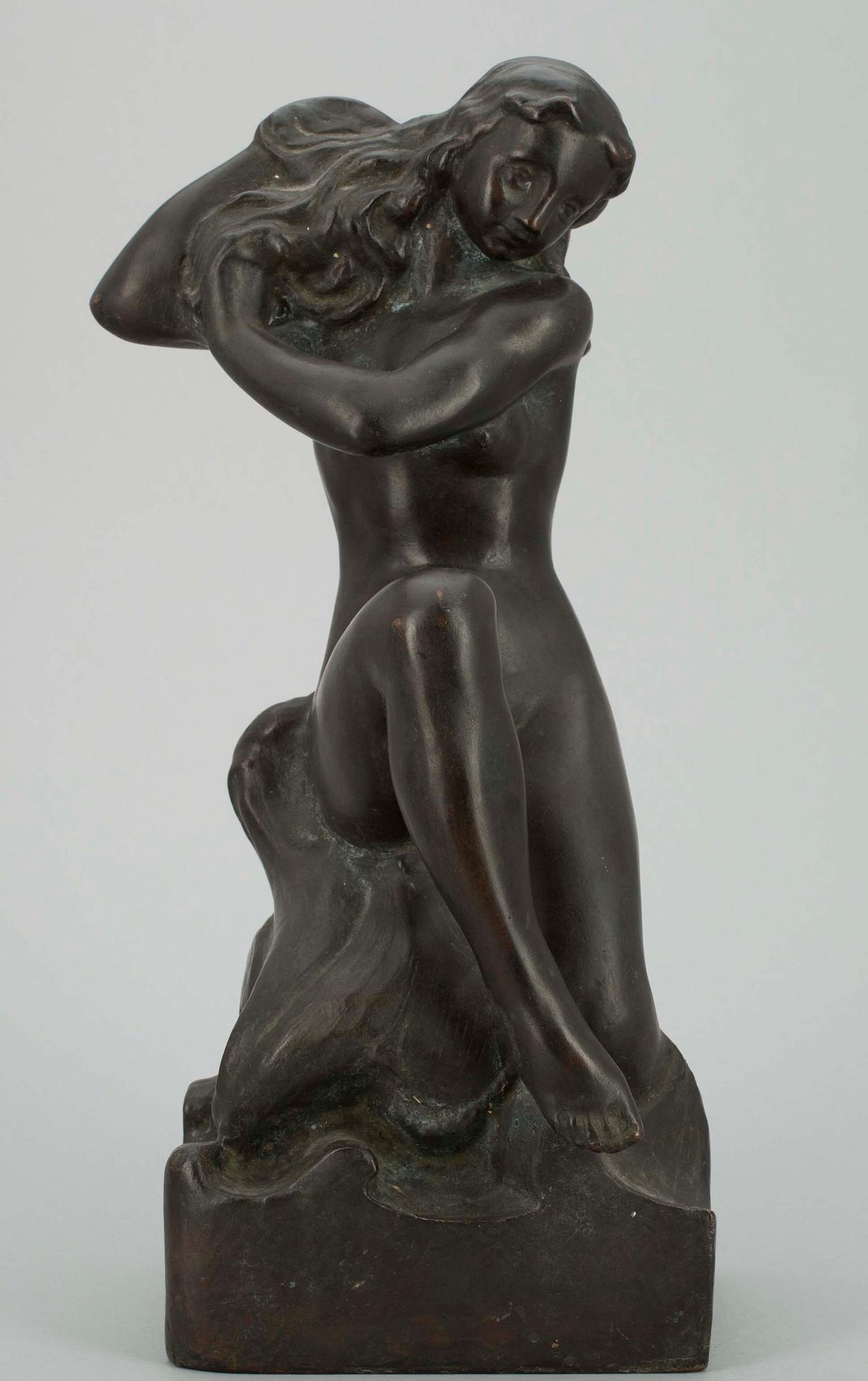 AARRE AALTONEN, skulptur, brons, sign o dat 1942 i godset.