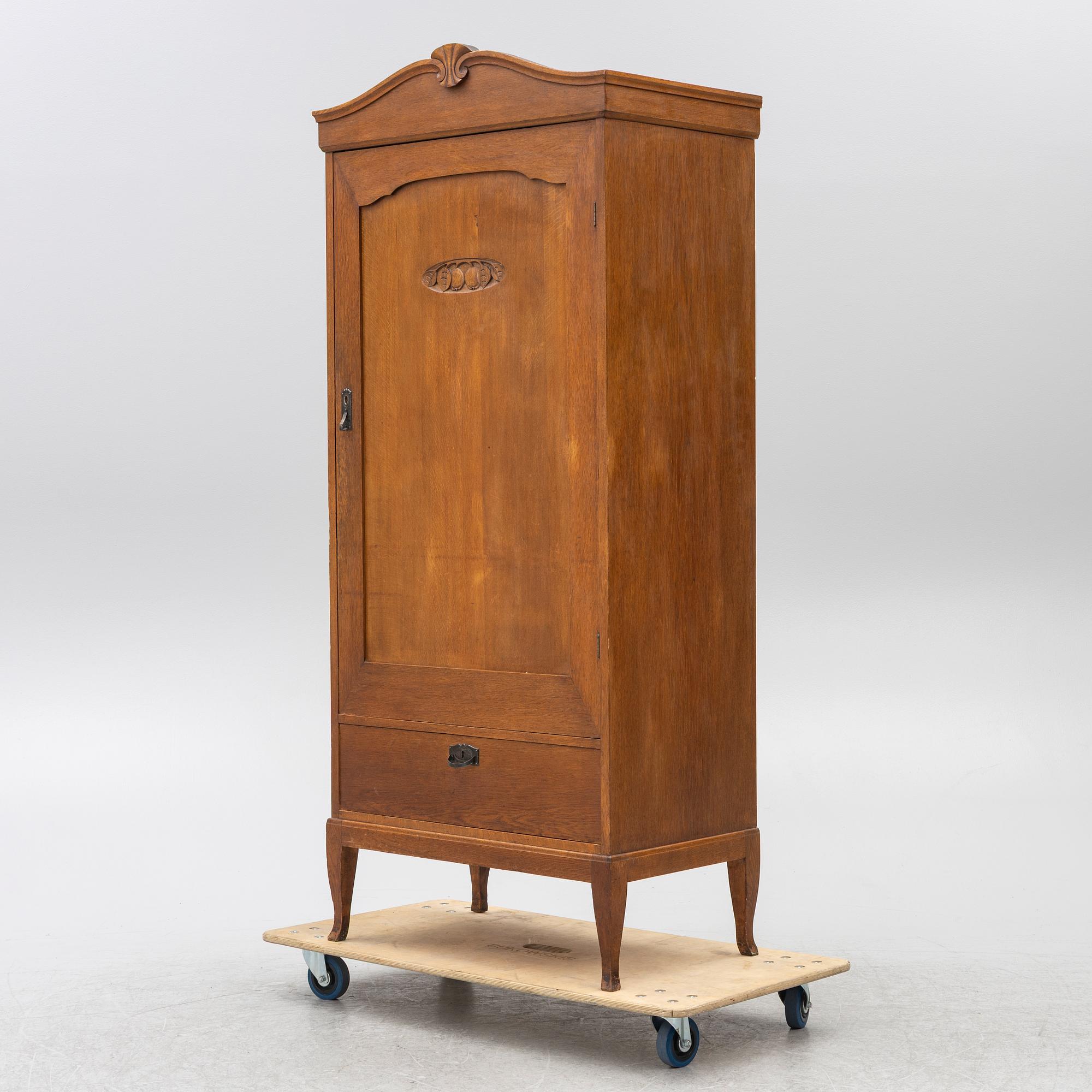 A wardrobe, Art Nouveau, early 20th century.