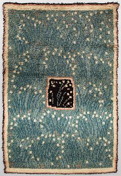 Aune Vuorinen-Peippo, A Finnish long pile Ryijy Rug, for Neovius. Circa 160 x 110 cm.