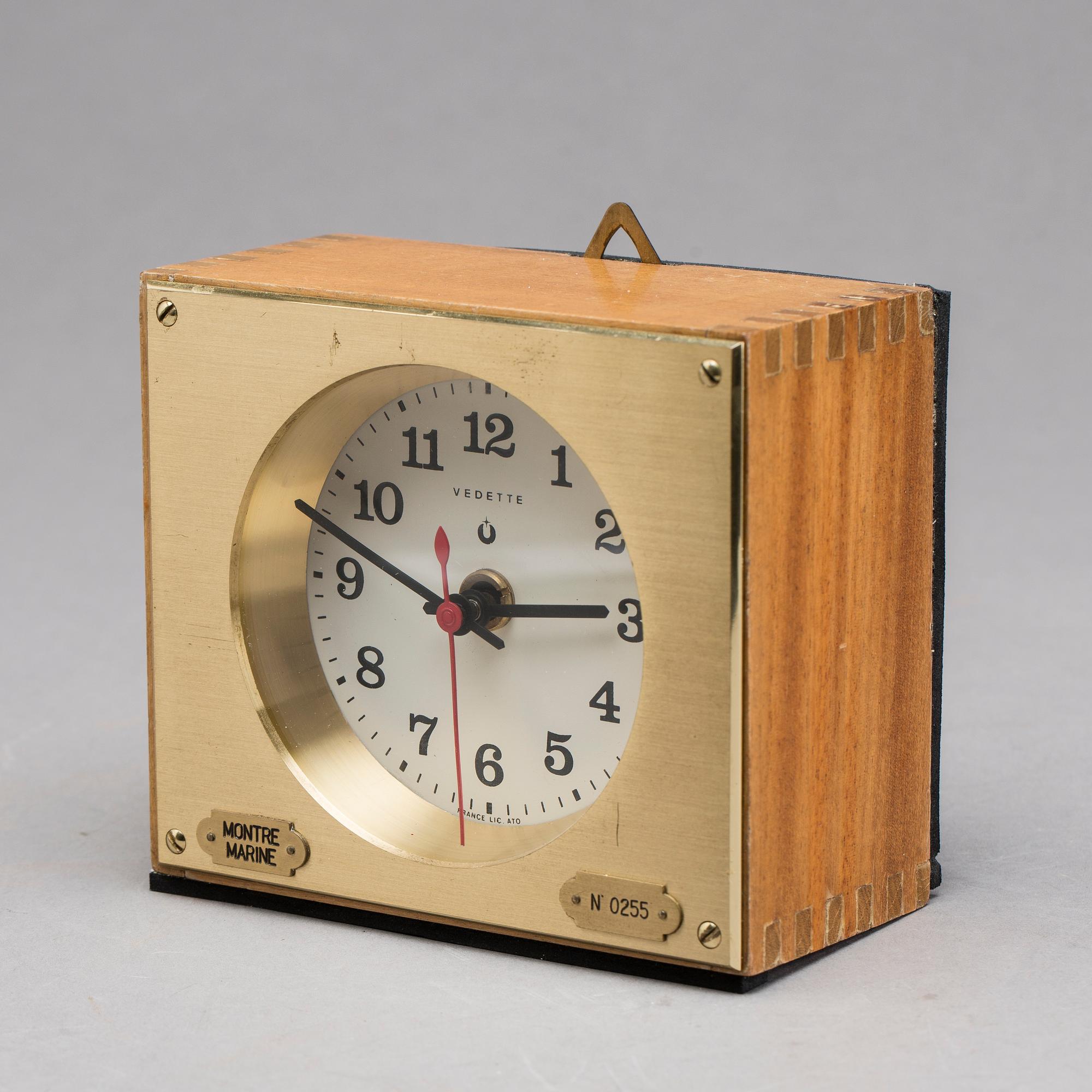 A Vedette boat clock.