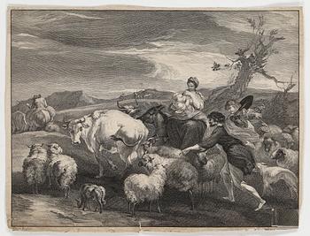 PARTI GRAFIK, ca 25 st, 1700-1900-tal.