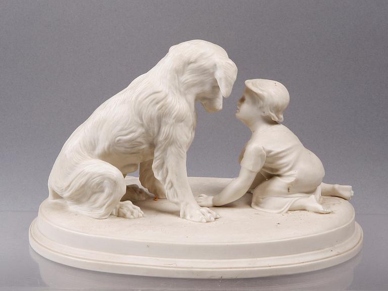 FIGURIN, parian, Gustafsberg 1899.