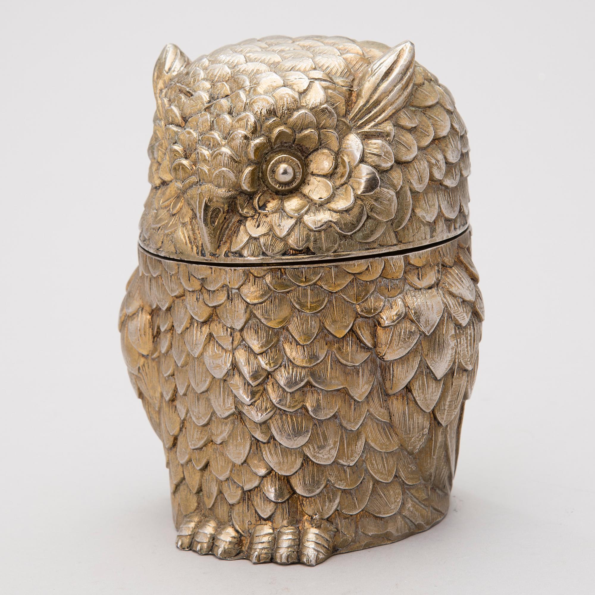 Owl ice bucket, Mauro Manetti, Italy, 1960s/1970s.