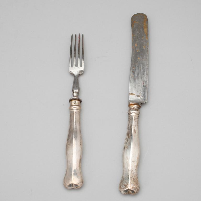 BESTICK, 12 st, silver, Österrike/Ungern.