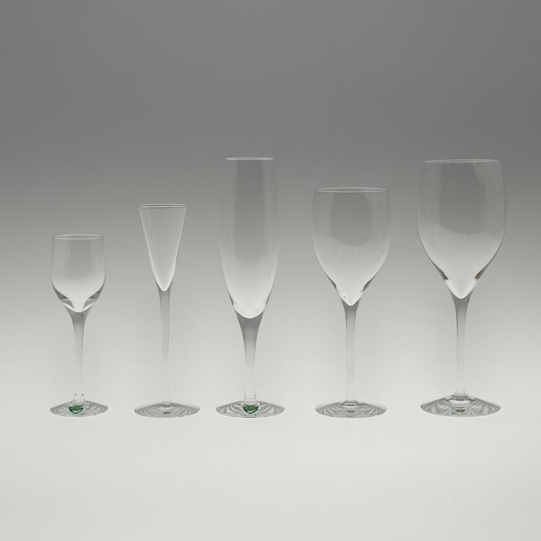 56 pieces 'Illusion' glasses by Orrefors.