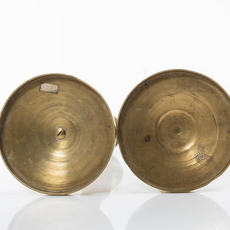 A pair of Empire candlesticks, France, early 19th Century.