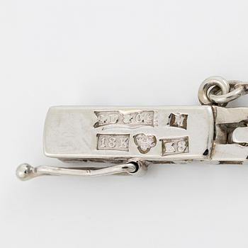 Ladies’ wristwatch, 18K gold/diamonds, 17.5 mm.