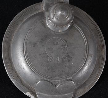 STOP, tenn. Locket märkt 1847.