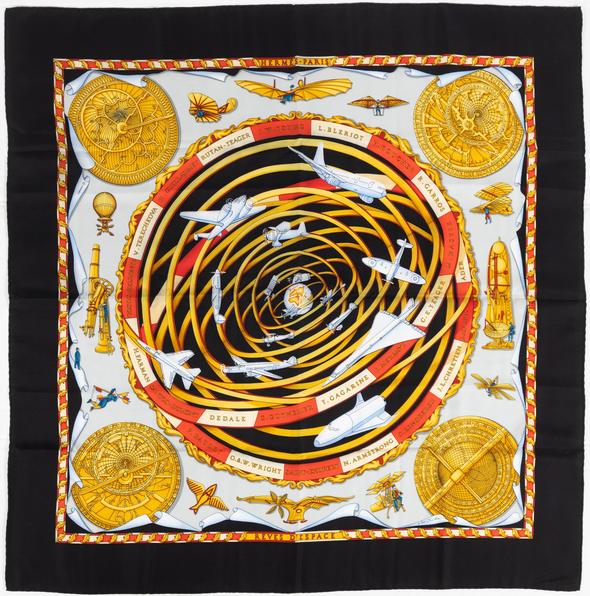 Hermès, scarf, "Rêves D'Espace".
