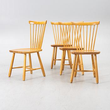 Carl Malmsten, a set of 4 chairs, "Lilla Åland", Stolab.