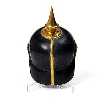 Helmet, Swedish, m/1886 for a dragoon officer, in case.