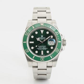 Rolex, Oyster Perpetual Date, Submariner, "Hulk", wristwatch, 40 mm.