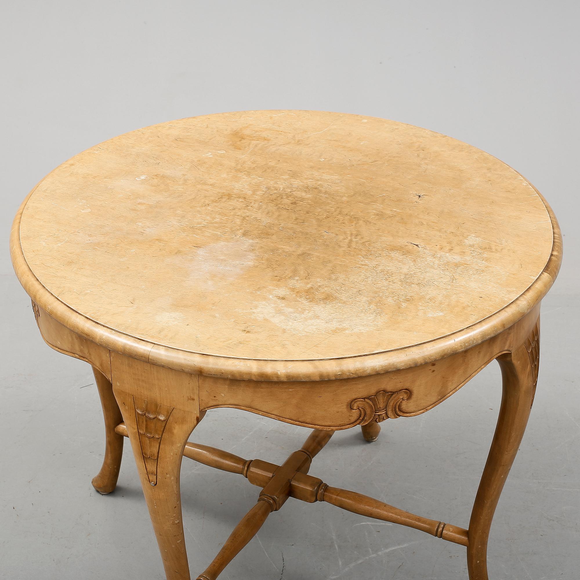 MATGRUPP, 5 delar, Svenska Möbelfabrikerna Bodafors, rokokostil, 1900-talets första hälft.