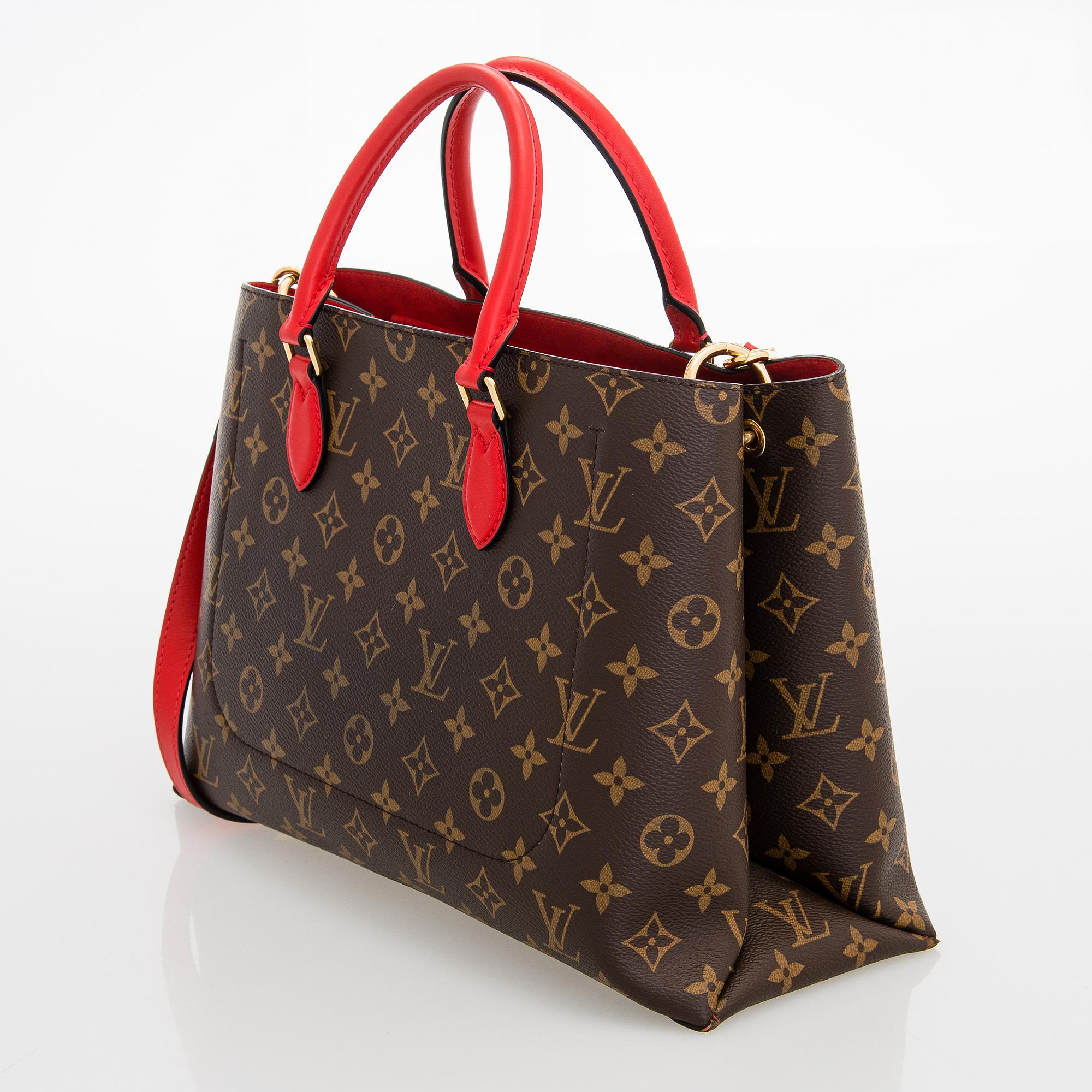 Louis Vuitton, Flower Monogram Coquelicot tote.