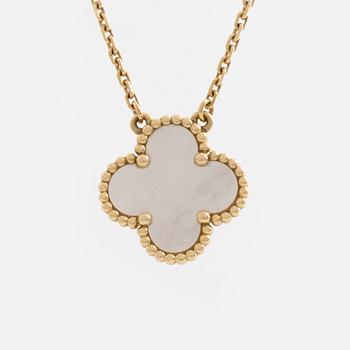 A Van Cleef & Arpels "Alhambra" necklace.