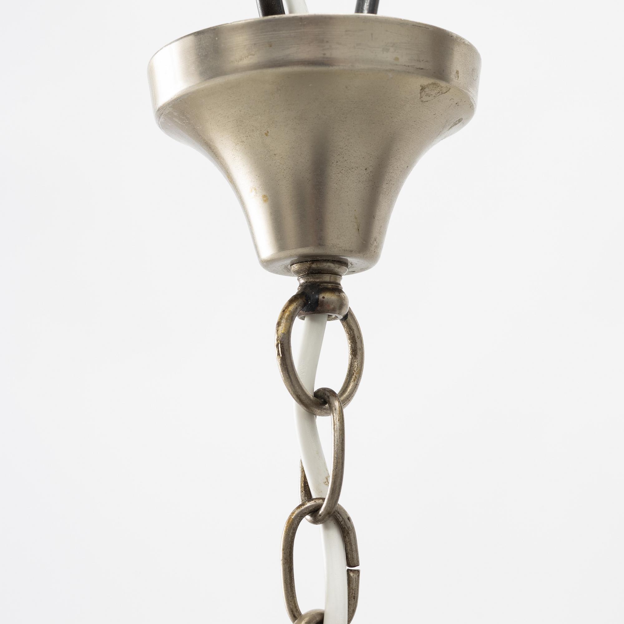 Harald Notini, taklampor, ett par, modell 6401, Arvid Böhlmarks Lampvarufabrik, 1920-30-tal.