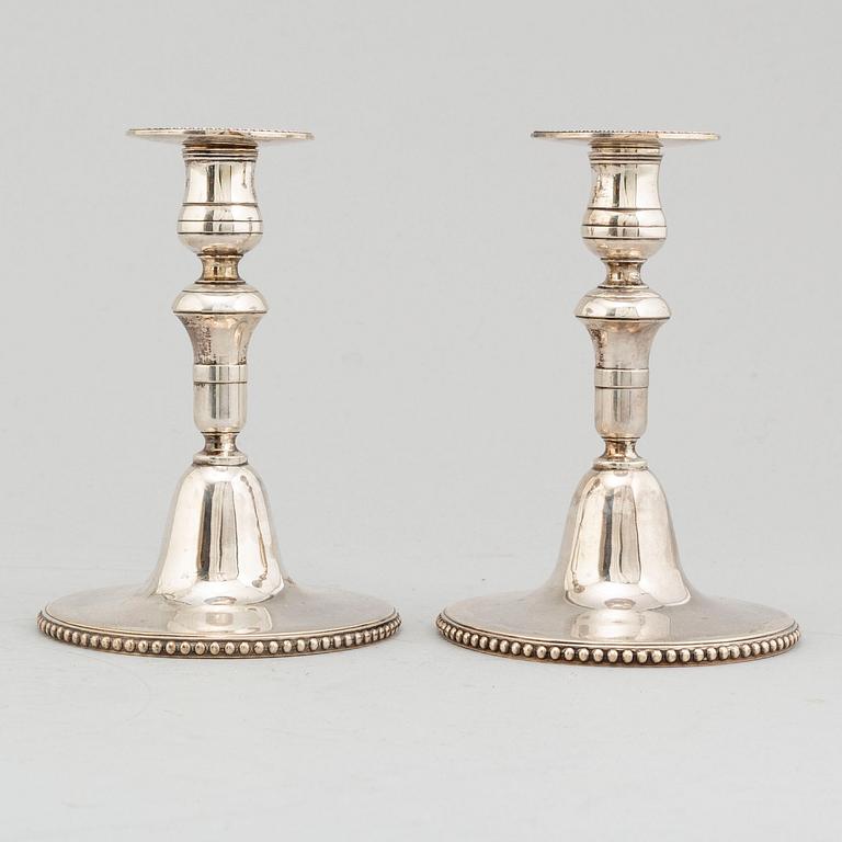 BO GEORG PERSSON, a pair of silver candlesticks, Västerås 1949.