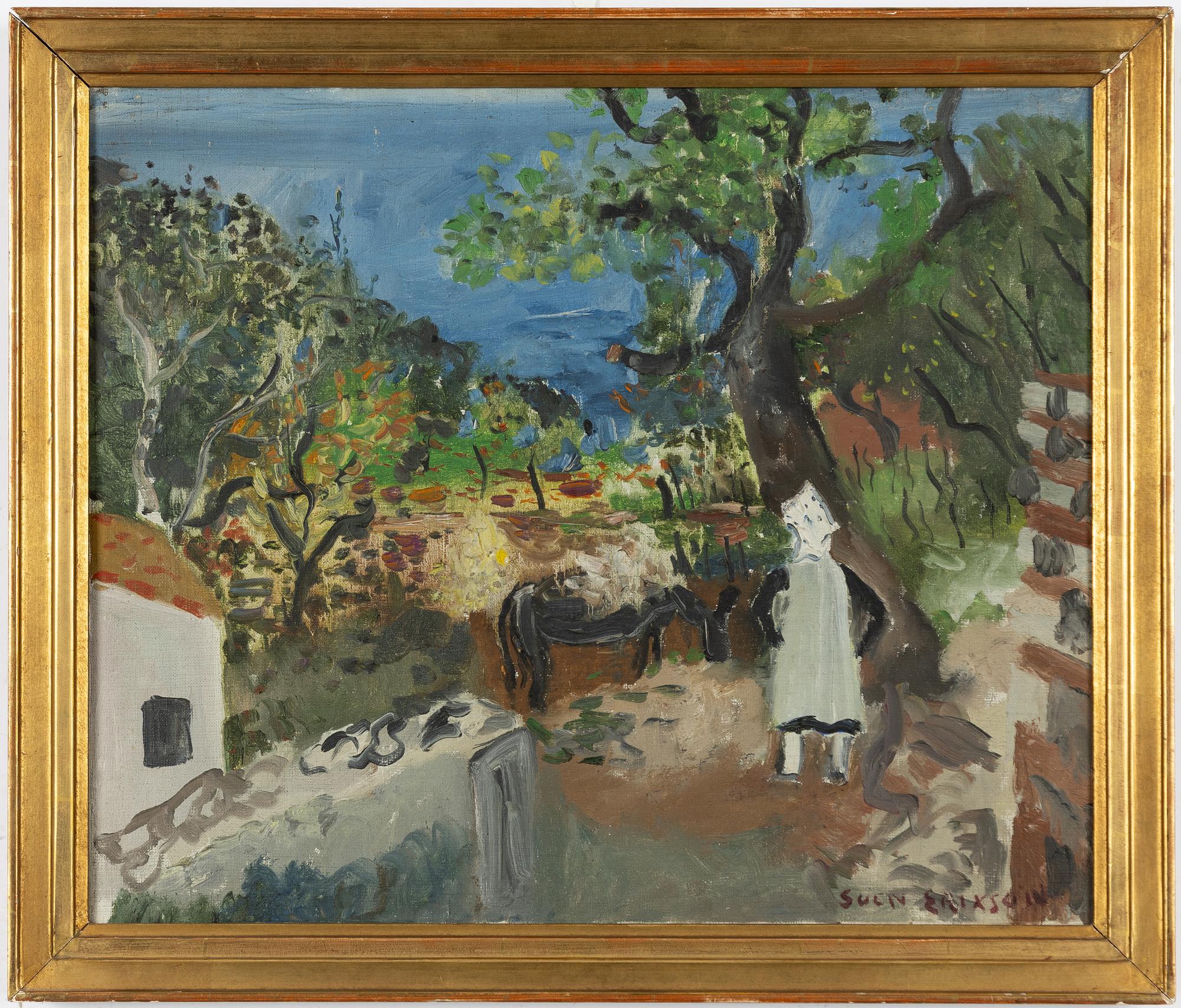 Sven X:et Erixson, I olivlunden.