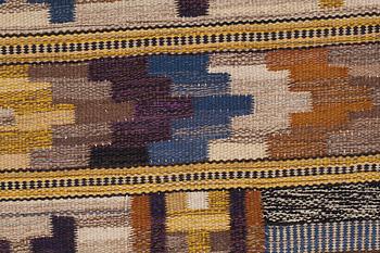 CARPET. "Höstmattan". Flat weave. 351 x 224,5 cm. Signed MMF.