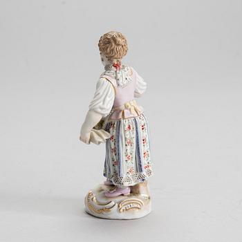 FIGURIN, porslin, Meissen, 1800-talets slut.