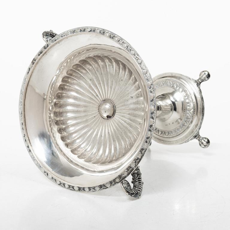 A Swedish silver Empire lided sugar bowl, mark of Carl Wilhelm Troselius, Stockholm 1834.