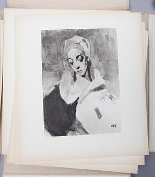 MAPP, Helene Schjerfbeck, reproduktioner med text av Gotthard Johansson, 1945.