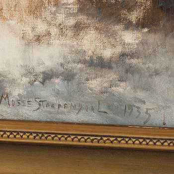 MOSSE STOOPENDAAL, oil on canvas, signed.