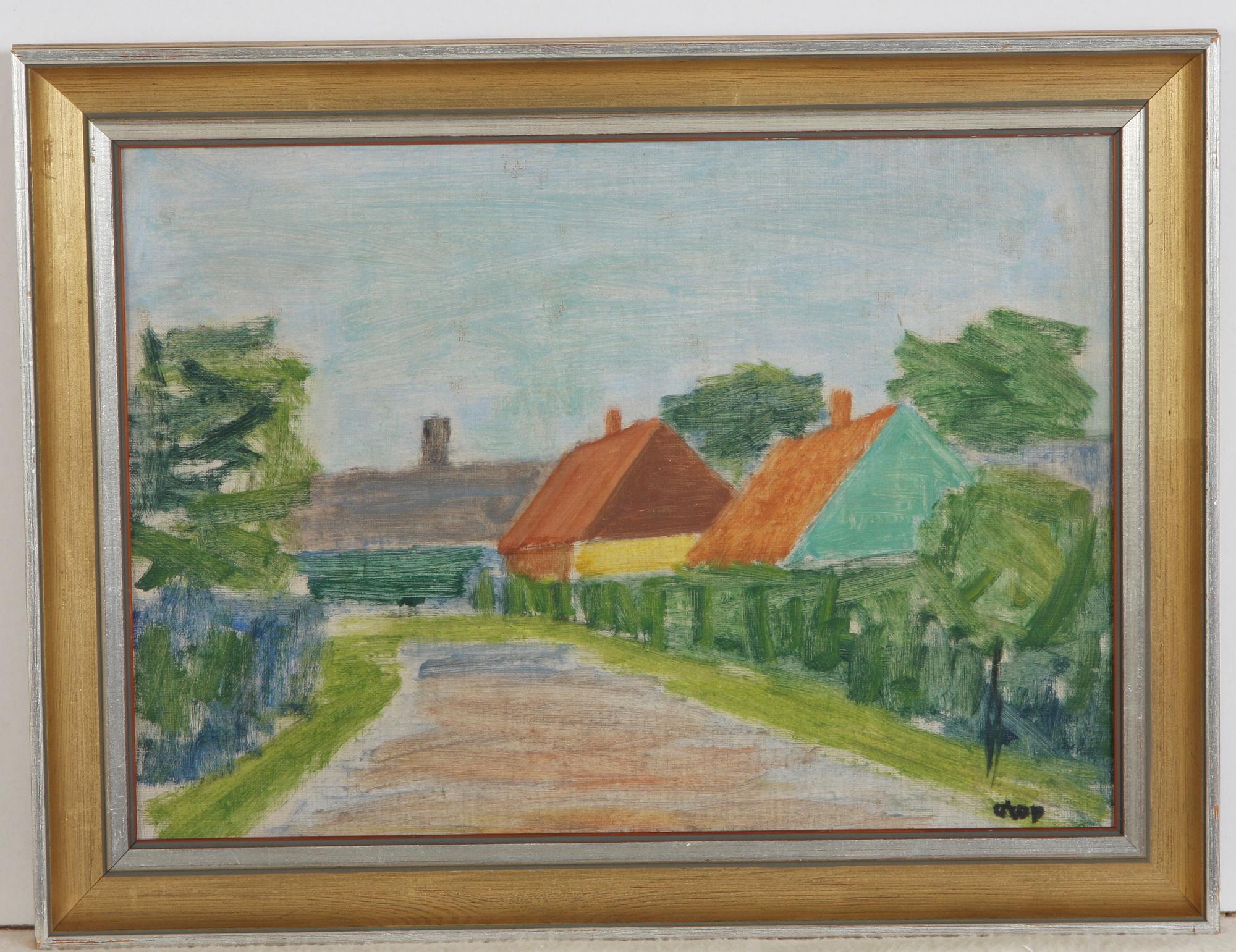 BENGT ORUP, olja på pannå, sign.