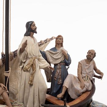 Salvador Furió, figurine, "Jesus in the Tiberiades", Lladró, Spain, 1984-2016.