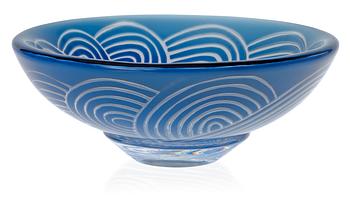 774A. An Ingeborg Lundin 'Ariel' bowl, Orrefors 1968.