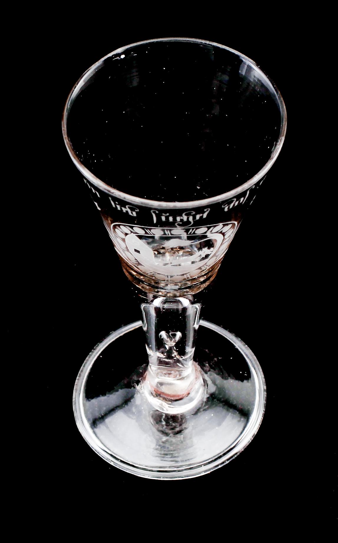 SPETSGLAS, sannolikt Tyskland, 1800-tal.