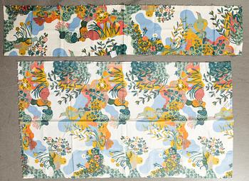 Josef Frank, curtain with valance "Anacreon" for the firm Svenskt Tenn linen approximately 45x220 cm and 200x100 cm.