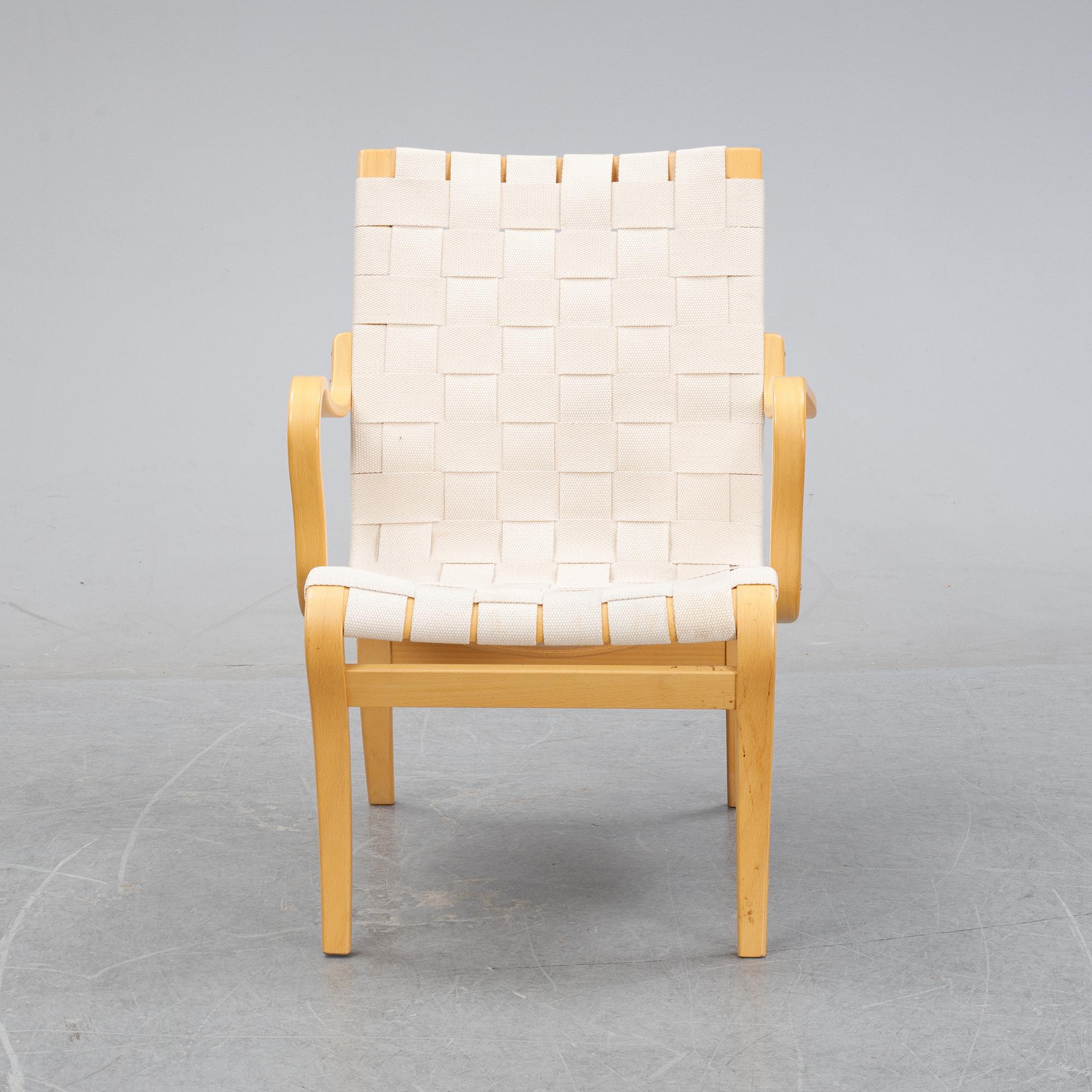 Bruno Mathsson, a 'Mina' easy chair, Bruno Mathsson International, dated 2002.