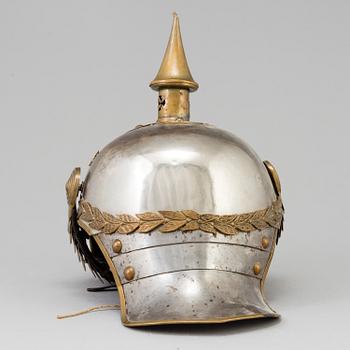 A Swedish Royal cavalry helmet  m/1879-1900-1928, early 20th century.