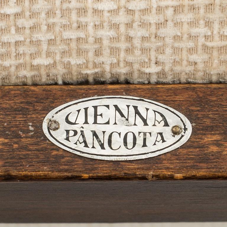 A COUPLE OF VIENNA PANCOTA ARMCHAIRS.