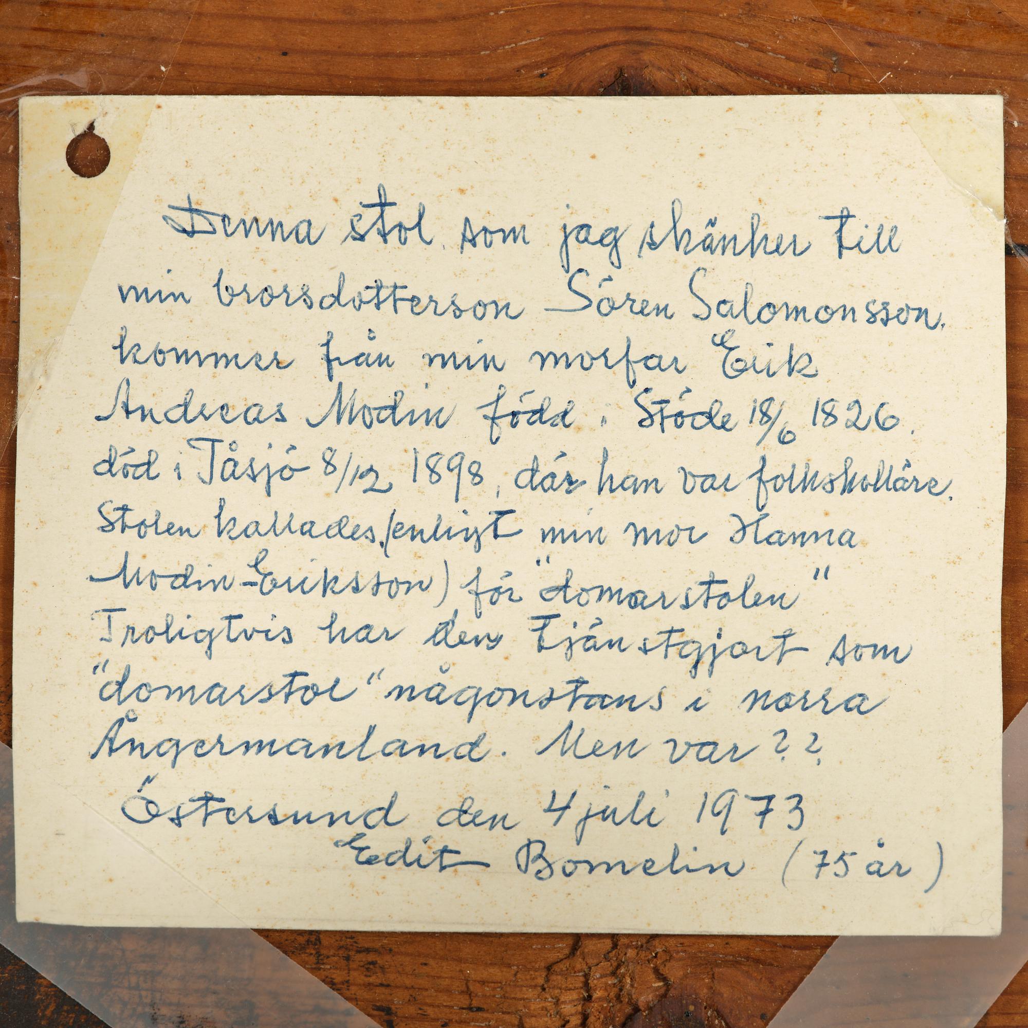 A Swedish baroque 'judge's' chair, circa 1700 / early 18th century.