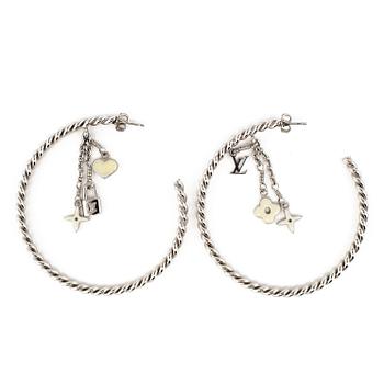 LOUIS VUITTON, a pair of charm earrings.