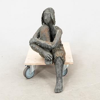 Monika Meschke,  a signed bronze sculpture.