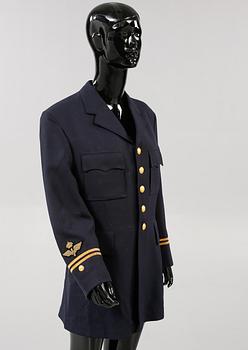 FLYGUNIFORM SAMT FLYGOVERALL, Sverige, 1900-talets andra hälft.