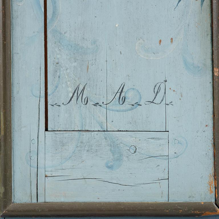 Skåp, allmoge, Jämtland, daterat 1843.