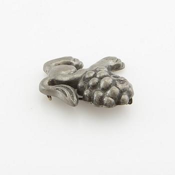 Anna Petrus, Brooch in pewter, for the company Svenskt Tenn.