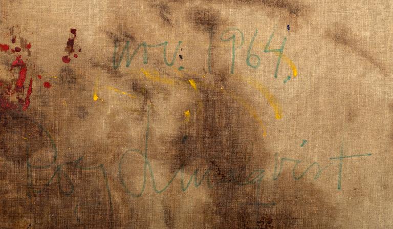 ROY LINDQUIST, olja på duk, signerad och daterad nov 1964.