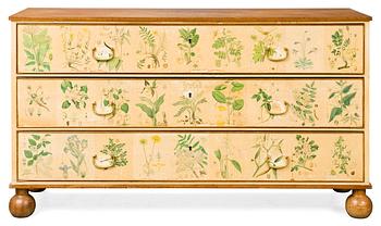 841. A Josef Frank "Flora" chest of drawers, Firma Svenskt Tenn.