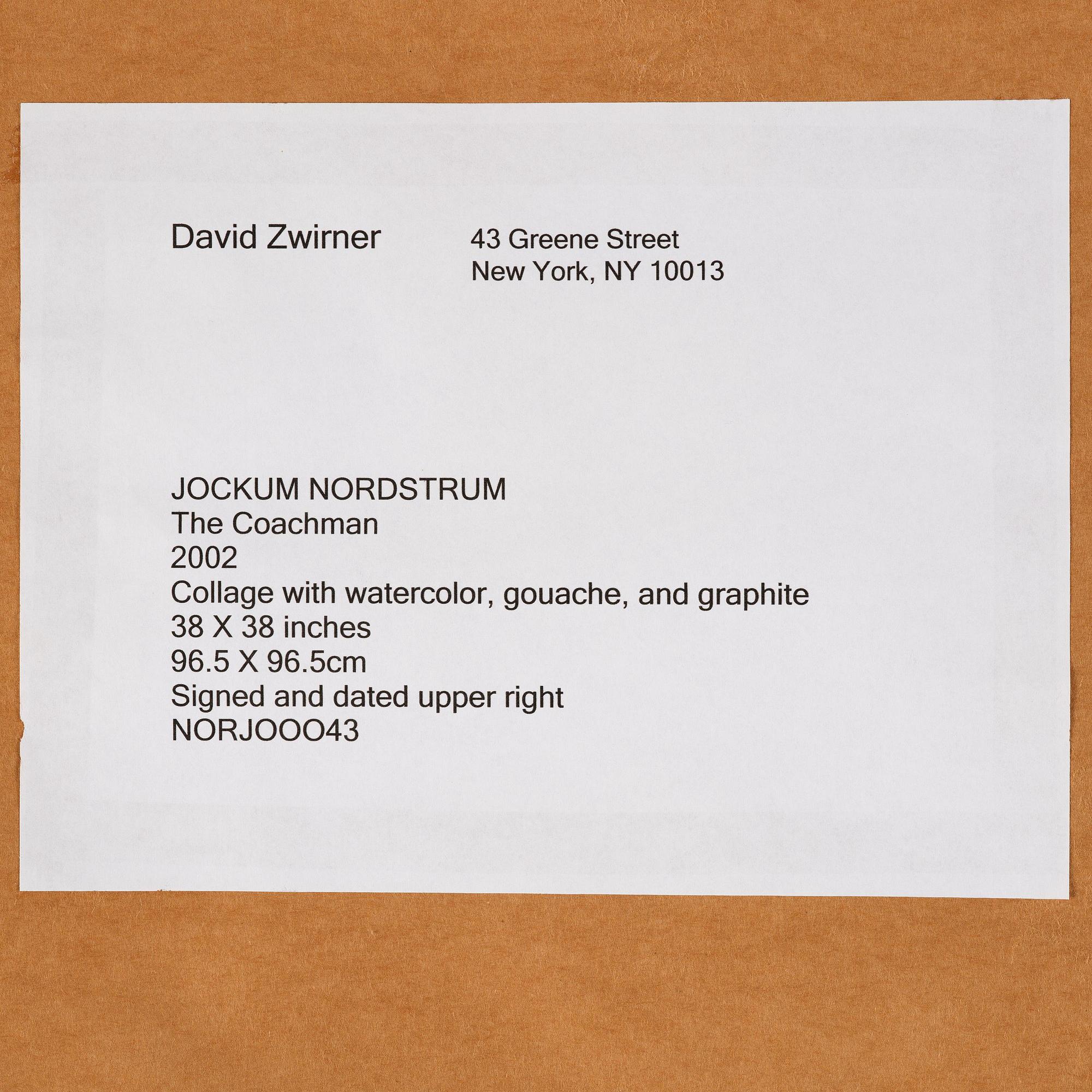 Jockum Nordström, "The Coachman".