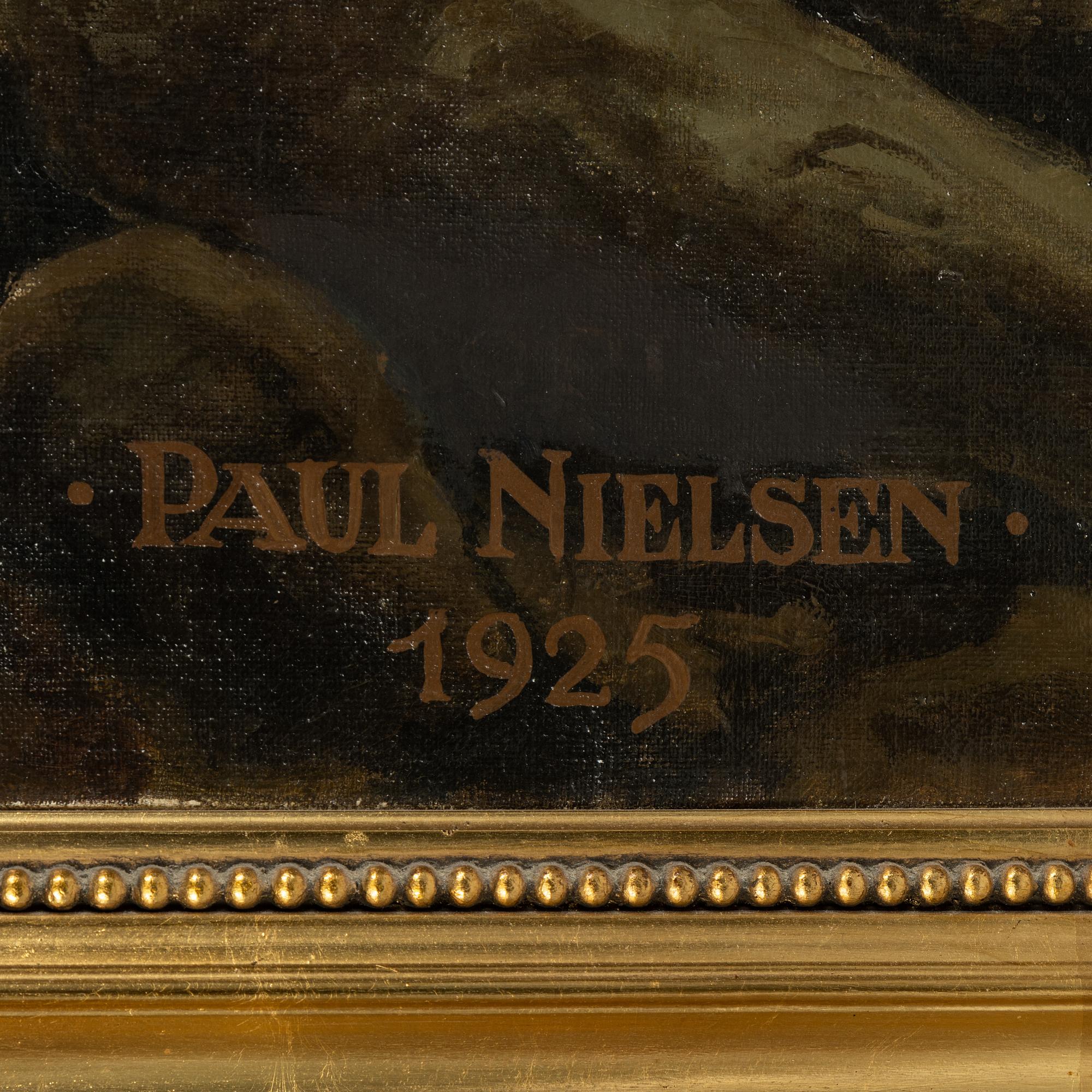 Paul Nielsen, oil on canvas, signed and dated 1925.